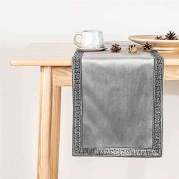 Topfinel Géométrique Table Runners Moderne Lit de Prestige Runner Runner Rectangle Dining Décoration pour la fête de mariage Home Office 211117