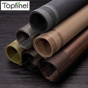 Topfinel Ensemble de 4 napperons en PVC pour tapis de table, sous-verres à vin, napperons en bambou, table à manger, napperon de cuisine, linge de table 210706