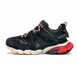 Zapatos casuales de alta calidad Triple S Track 3.0 para mujer Old Grandpa zapatillas de deporte Negro Blanco Verde Rosa Azul oscuro Astilla Gris Hombres Mujeres Zapatillas de deporte de lujo Zapatillas de deporte