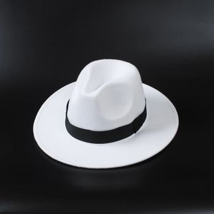 Topi fedoras musim dingin topi jazz klasik ressenti topi fedora panama kasual untuk pesta poutih chapeau luxe chapeu panama masculino 240527