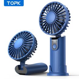 Topk 5000mah mini fanusb portable bourse ventilateur électrique