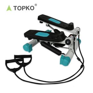 Topko Home Gym Equipment Fitness Mini Step Exercise Workout Steppers Machine avec bandes de résistance 240416