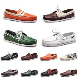 topHeren Schoenen Mode Instappers Leer Casual Sneakers Onderkant Laag uitgesneden Klassiek Triple Zwart Rood Gr