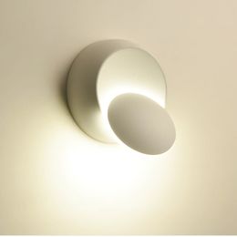 Topoch balkon lamp led achterlicht licht passende 7W 360 graden rotatie gegoten aluminium witte/zwarte afwerking voor bedgang gangpad stappenverlichting