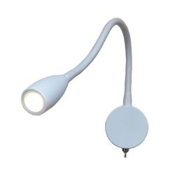 Topoch slaapkamer stapelbedlampen voor het lezen van hard bedraad flexibele nek spotlight aluminium taps toelopende kop schakelaar aan/uit ingebouwde driver focus LED 3W afstand besparing muurlicht