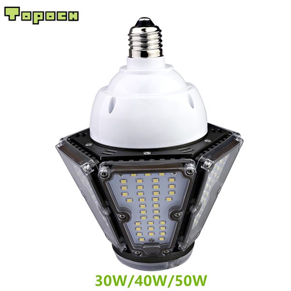 Topoch High Bay Retrofit Light 120LM/W 30W 40W 50W LED UL CE Listed CFL HID Remplacement 100-277V pour Canopy Parking Area Garden