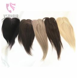 Toppers VSR Hair Topper Two Clips Human Hair Ripin One Piece 10 pulgadas CLIPS SWISS CLIPS TOPERS PARA MUJERES