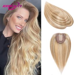 Toppers Women Toupee Rechte Human Hair Extensions Silk Top Machine Made Toupee Indian Remy Hair Vervangingen Clip in Hair Extensions