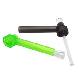 TOPPUFF Acrílico Bongs Tornillo en tuberías de agua Top puff Glass Shisha Accesorios para fumar Tabaco Hierba seca Titular Cachimba portátil