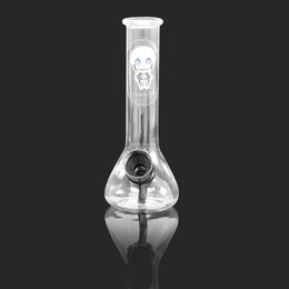 Tuyaux de bong d'eau en verre épais de qualité supérieure TOPPUFF avec bol en métal de 14MM Mini tuyaux d'eau de bong en verre plates-formes d'huile Pyrex pour fumer