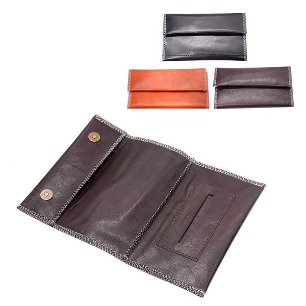 TOPPUFF, bolsa de cuero PU para tabaco, pipa portátil para liar cigarrillos, funda para tabaco, BILLETERA, soporte de papel para punta, accesorios para fumar