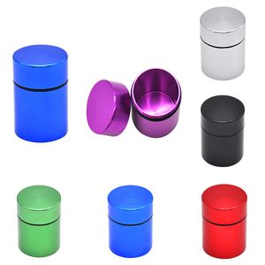 Toppuff Smoking Accessoires Vliegtuigen Aluminium Luchtdicht Stash Jar 1,3 inch Multi-Use Vacuüm Seal Draagbare Opslagcontainer