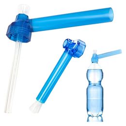 Toppuff Pipas para fumar de viaje Accesorios para cachimbas de agua Top Puff Bong de vidrio acrílico Tornillo instantáneo en botella Convertidor Quemador de aceite de tabaco Soporte para hierbas