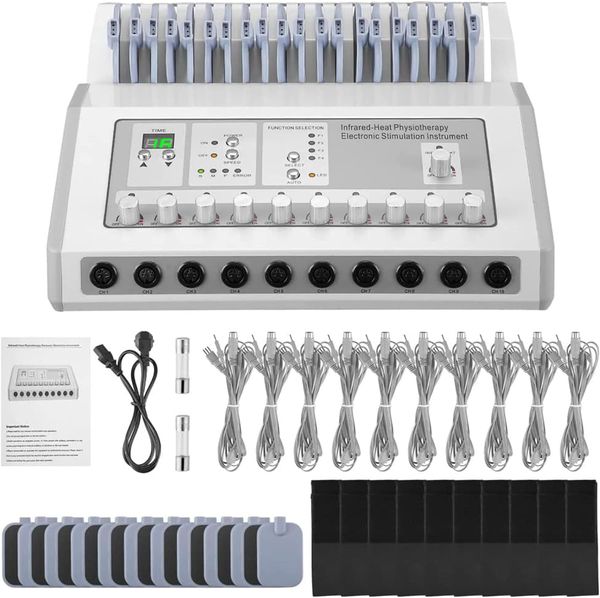 Equipo de fitness corporal mejorado TOPQSC, con función de calefacción adicional; Instrumento de estimulación muscular Elec-Trode, máquina de belleza antienvejecimiento