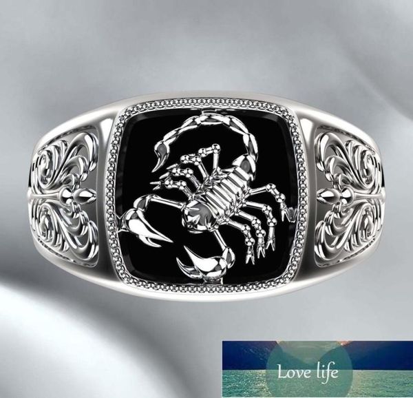 Topquality Gothic Punk Scorpion Male Retro Retro Ring Scorpion Modèle Tottem Anneaux pour hommes Hip Hop Viking Bijoux Bague Femme Femme P3151176