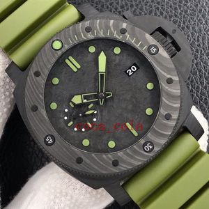 Relojes de hombre de alta calidad 47mm sumergible 961 00961 961 00961 fibra de carbono zafiro mecánico automático reloj de pulsera para hombre c234Y