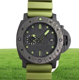 Topquality Men039s montres 47 mm submersible 961 00961 SAPPHIRE CARBONE SAPPHIRE MÉCANIQUE AUTOMATIQUE MONTRE AUTOR