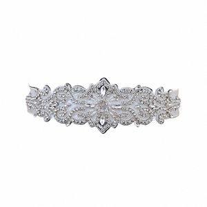 Topqueen S26 Rhinestones de lujo Wedding Dres Cinturón Mujer Apliques de cristal Decorati Brillante para la novia Pretina Nupcial S z1gD #
