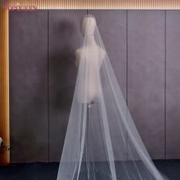 Topqueen V71A Luxe bruidssluier met strass Wedding Veils Crystal Beade Bling Gold Star Draped Bridal Accessories Crysta
