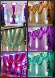 Telón de fondo de boda blanco y dorado de 3x6m con estilo, cortinas de boda, telón de fondo de escenario de boda 7009625