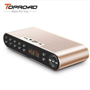 TOPROAD DRAADBARE HIFI ALTAVOZ Bluetooth Luidspreker Draadloze Computer Telefoons Speakers Bass Subwoofer Soundbar met Mic TF AUX FM USB