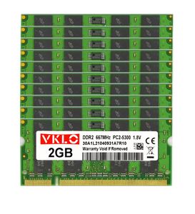 Tops 10pcs lot 2 Go PC26400S DDR2 800MHz 200pin 1,8 V SODIMM utilisé