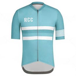 Tops 2023 Summer Rapha Team Cycling Mangas cortas Jersey Men 100% Poliéster Camiseta de bicicleta Quick Dry Bicicleta al aire libre Sportswear Rupa Cicli