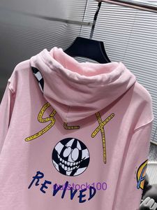Tops man hoodies décontractés luxurys vêtements chromms automne hiver sanskrit sweat à sweat graffiti pour coton pur avec étiquette d'origine x3ei