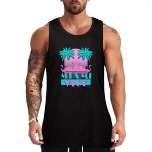 Débardeurs pour hommes, haut Design rétro Miami Vice des années 80, accessoires de sport, vêtements de sport pour hommes