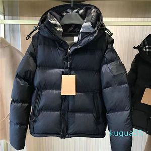 Tops de calidad Chaqueta para hombre Con capucha de lujo Otoño Invierno Estilo Manga larga Chaquetas letras impresas outwears abrigos al por mayor Hombres Mujeres Cazadora dow