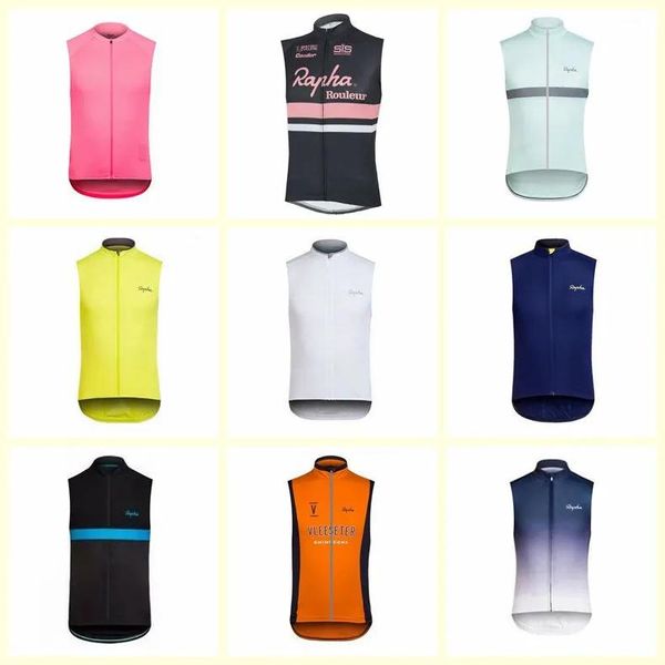 Tops RAPHA équipe cyclisme maillot sans manches gilet vente chaude respirant et séchage rapide vêtements de vélo de montagne livraison gratuite U71823