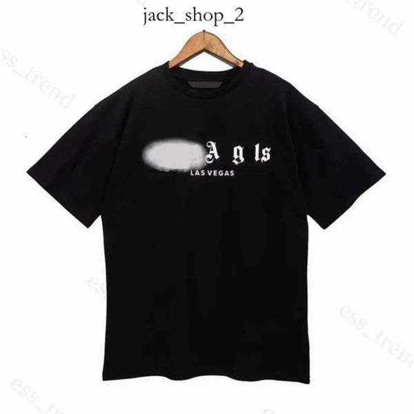 Tops Summer Loose Palms Tees Angel Fashion Casual Shirt Clothing Street Angels mignons T-shirts Men Femmes de haute qualité Unisexe Couple Angershirts 24SS 591