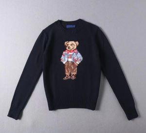Diseñador oso para hombre suéteres de manga larga sudaderas con capucha de punto hombres top polos mujeres pony tejidos