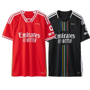 Topstees Nouveau 23/24 Fans Player Version Benfica Soccer Jerseys Seferovic Waldschmidt Pizzi Rafa G.Ramos Home Away Men Kids Kit Football Shir