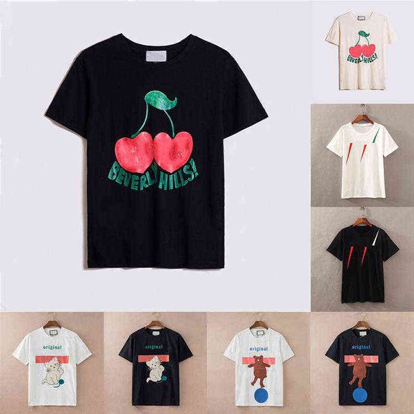 Tops para mujer para hombre diseñador camisetas marcas de moda carta impresa manga corta Lady Tees Luxurys Casual parejas ropa mujer s con estilo