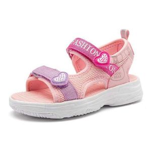 Topselling Designer Girls Sandalen Zomer Gemengde kleur Antislippery Big Kid Sports Casual schoenen Adem Opening Kinderen Beach 5956658