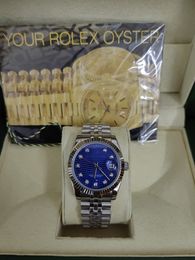 Relojes de pulsera de alta calidad más vendidos Asia 2813 Movimiento 41 mm Relojes con bisel Dimond Esfera azul Acero inoxidable Mecánico Reloj automático para hombre Relojes