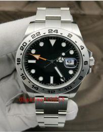 Topselling Luxury Mens Watch 42mm Explorer II 216570 Date de cadran noir en acier inoxydable 42 mm Men039 Watch1938539