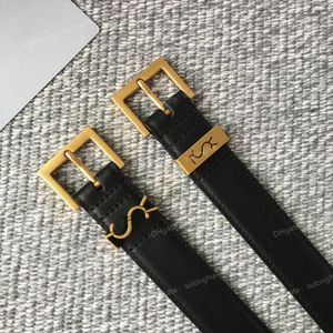 TopSelling Cinturón de cuero genuino estrecho con hebilla de letra Cinturones de mujer Correa de vestir de marca de lujo para jeans Pretina Diseñador Classi326b
