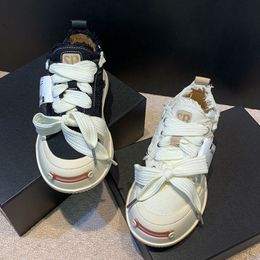 Topselling Summer Modehoogte toenemende schoenen Girl's platform klassieke luxe loafers casual sport canvas schoenen voor vrouw