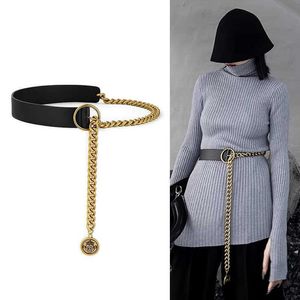 Topselling Wholesale Fashion Ed Belt Simple et polyvalent coréen mince 2022 Jupe de mode Metal Chain Classic Waistband B