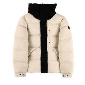 Topstoney 2023 Heren Darth Vader Hooded Down Fluffy Jacket Paar's Korte Trend Witte Duck Dikke Dikke Slim High-High-Grade Verwarmde kledingjas