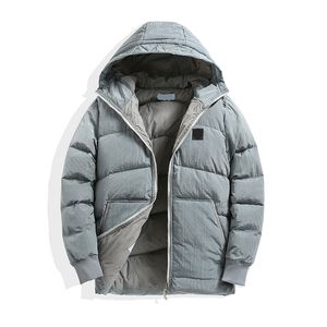 Fluffy vêtements vestes en duvet d'oie chauffé mens style doudoune noire hiver teddy manteau marque de mode de haute qualité