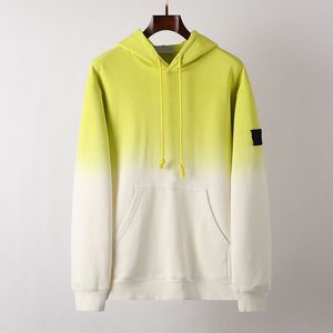 Topkwaliteit topstoney merkontwerpers hoodies Mode gradiënt geborduurde badge trend unisex sweatshirt