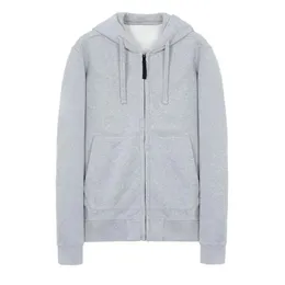 Topstoney Automne/Hiver Hommes Et Femmes Couple Lourd Couleur Unie Fermeture Éclair Plus Pull À Capuche En Velours Couple High Street Lâche Casual Simple Manteau