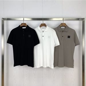 Topstoney Mens Polos T-shirts Broderie Col D'été Homme Polo Shirt Hommes À Manches Courtes Slim Fit TShirt DHL Free Ship High Qulity 22SS