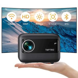 TOPTRO TR25 Mini Proyector Wifi Bluetooth Proyector 9500 Lumens Portable Projector admite 1080p Video de cine al aire libre J240509