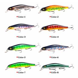 Topwater Fishing 12,5 cm / 17,7g Lure Lure Minnow Bait artificiel 3d Eyes Wobblers Plastic Tackle Pesca Pesca Système de l'aimant de lourdeur