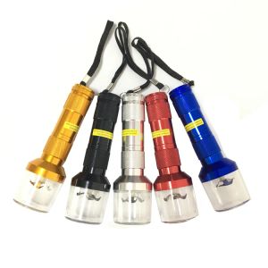 Fakkelvormige elektrische molen Crusher Herb Spice rokende metalen pijp vaporizer molen click n vape Aluminium molen ZZ