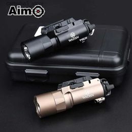 Torches 600 Lumens X300U X300 lampe de poche arme de chasse pistolet léger pistolet blanc LED ajustement 20MM Rail 1911 pistolet WADSN lampe de poche Q231130